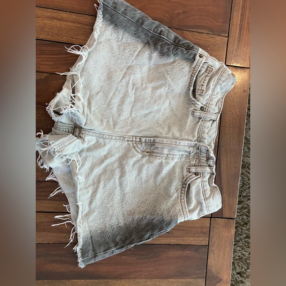Urban Outfitters A-line shorts in Grey with a black stripe